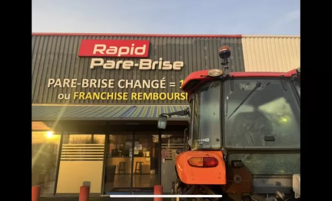 REMPLACEMENT LUNETTE ARRIERE TRACTEUR AGRICOLE KUBOTA, Bergerac, Rapid Pare-Brise